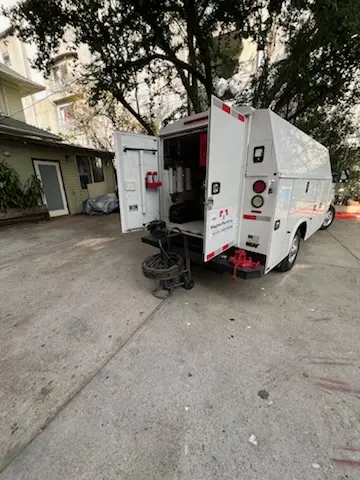Magnet Plumbing service vehicle on-site for Faucet Repair in Kula
