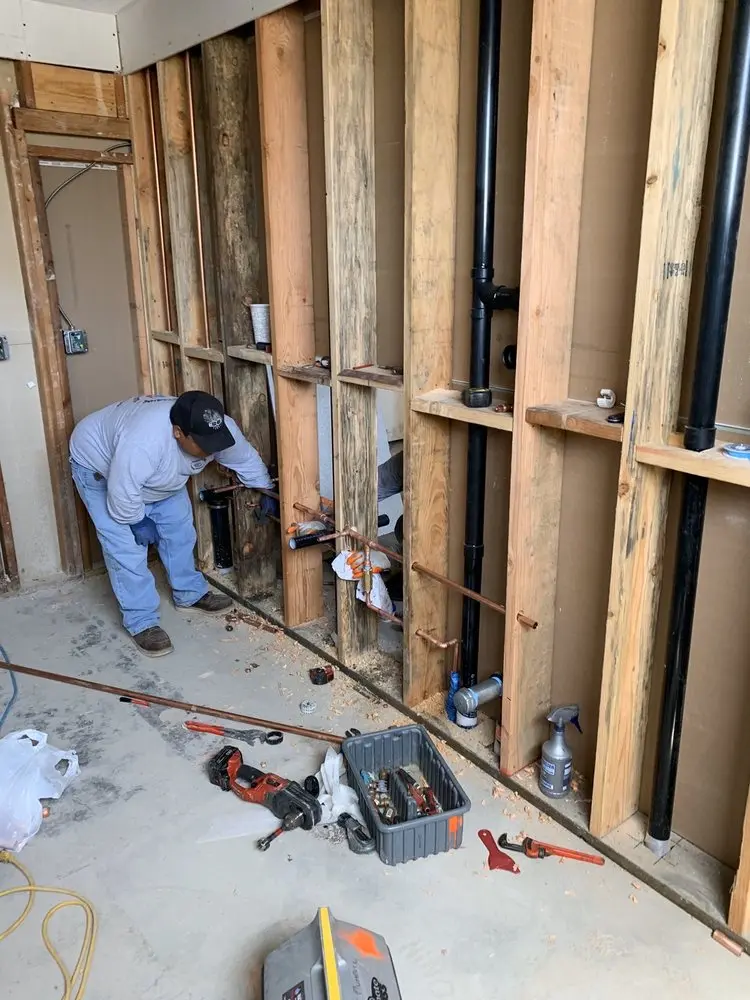 Commercial rough-in plumbing for Water Heater Replacement in Kula